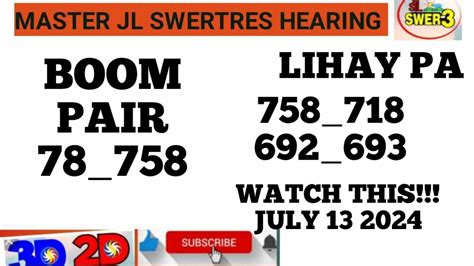 master swertres hearing today live youtube|JULY 5 2024 MASTER JL SWERTRES HEARING PROBABLES.